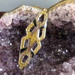 Pierre Bex Art Deco Disco Brooch